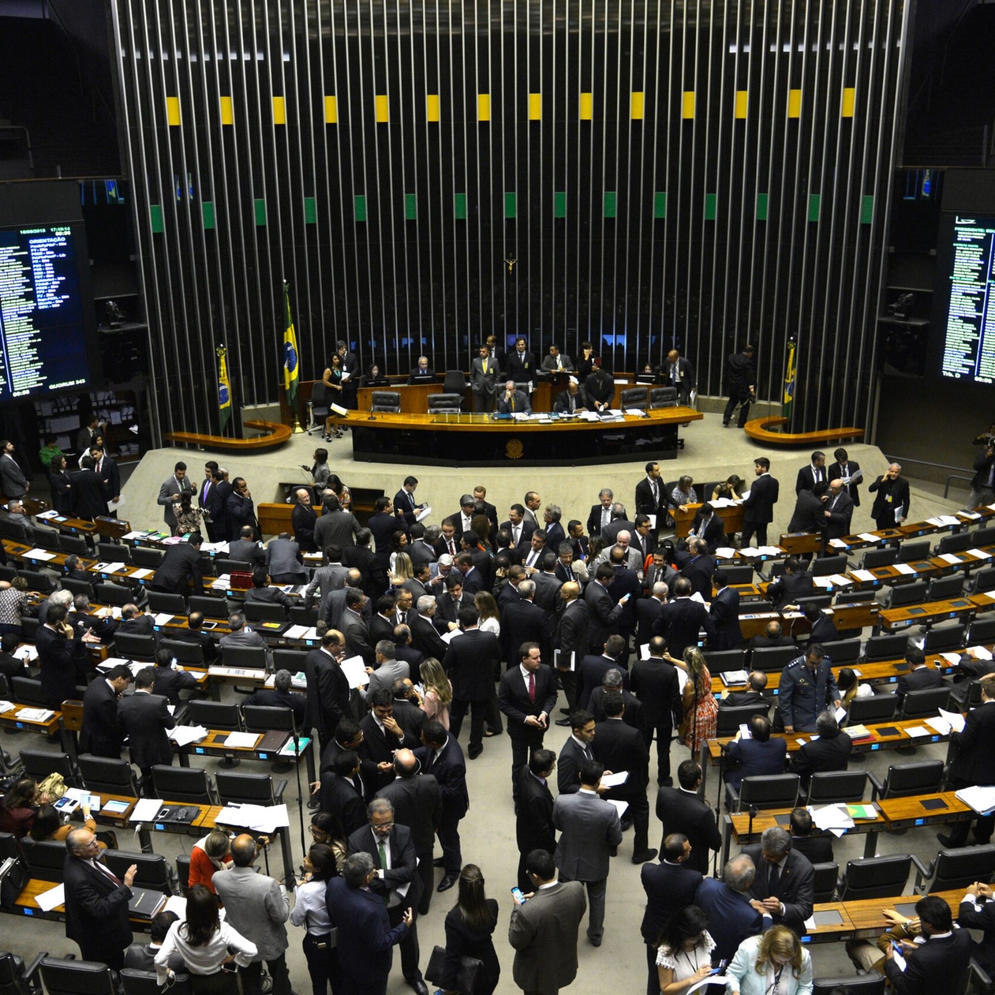 Imagem ilustrativa sobre Brazilian National Congress chamber